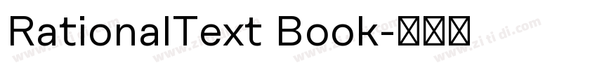 RationalText Book字体转换 RationalText Book字体转换